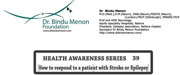 Health awareness series 39-How to respond to a patient with Stroke or Epilepsy