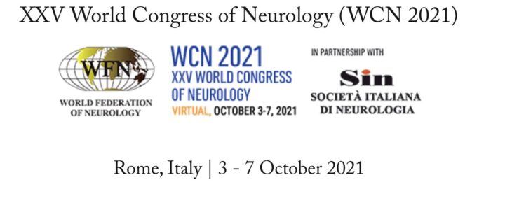 Invited Faculty at the XXV World Congress of Neurology 2021