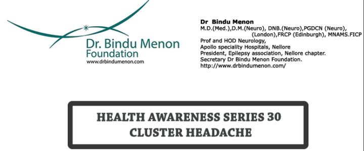 Health Awareness 30- Cluster Headache