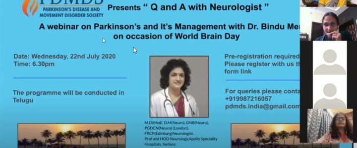 Know about Parkinson’s disease- Dr Bindu Menon -05-09-2020