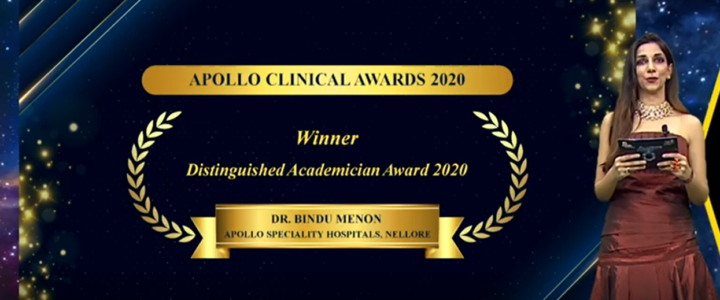 Apollo distinguished clinical award 2020