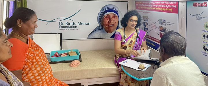 NEUROLOGY ON WHEELS Dr Bindu Menon Foundation at Mogallur Podalakur Nellore
